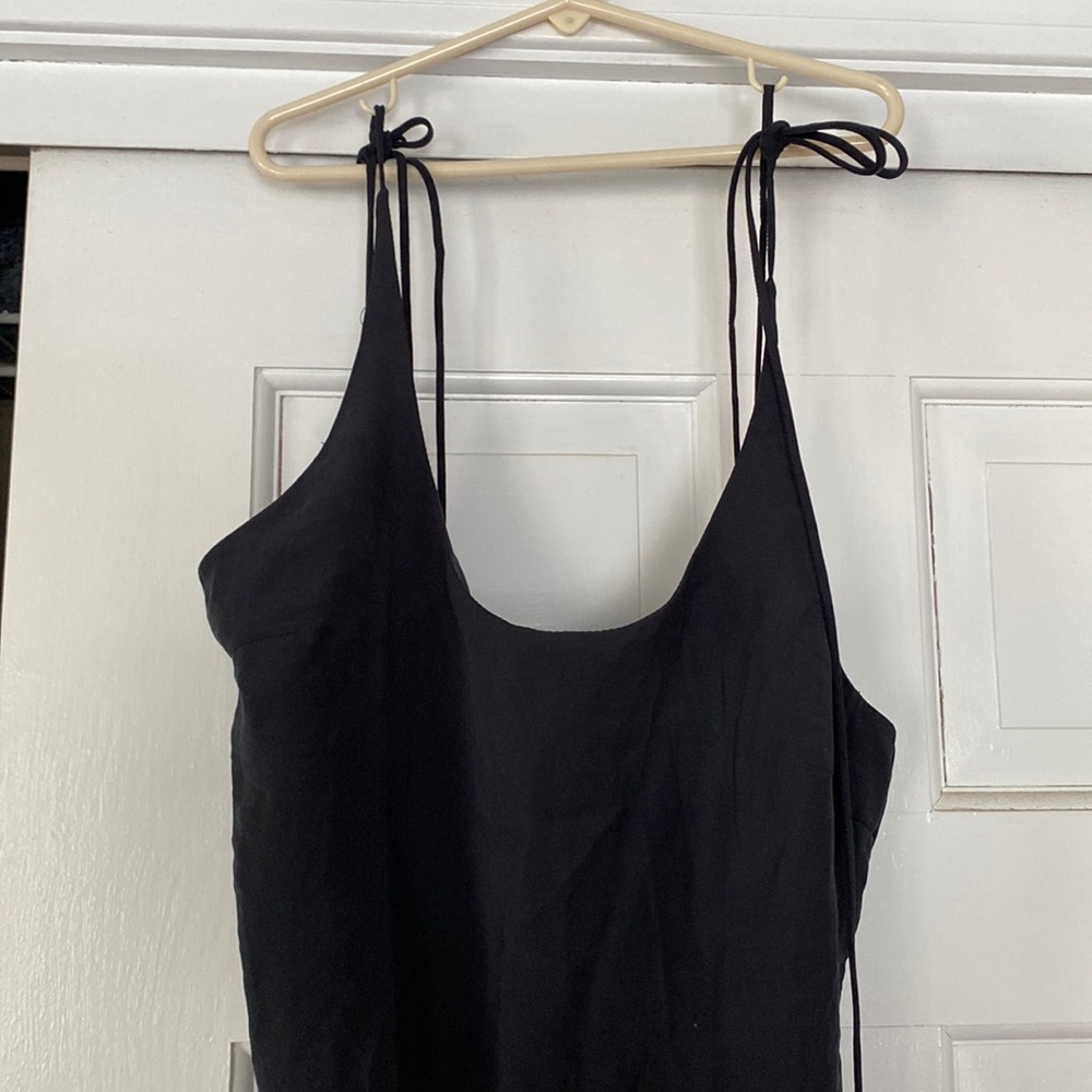 Zara black slip dress